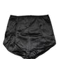 Black Silk Blend High Waist Girdle Panty Underwear
