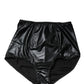 Black Silk Blend High Waist Girdle Panty Underwear