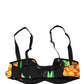Black Pineapple Silk Balconette Bra Underwear
