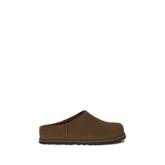 Brown Calf Leather Bos Taurus Clogs