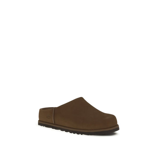 Brown Calf Leather Bos Taurus Clogs