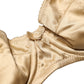 Beige Semi-Pad Underwire Balconette Bra Underwear