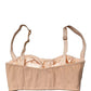 Beige Semi-Pad Underwire Balconette Bra Underwear