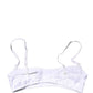 White Semi-Pad Underwire Balconette Bra Underwear