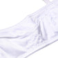 White Semi-Pad Underwire Balconette Bra Underwear