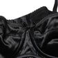 Black Semi-Pad Underwire Balconette Bra Underwear