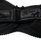 Black Semi-Pad Underwire Balconette Bra Underwear
