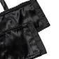 Black Semi-Pad Underwire Balconette Bra Underwear