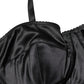 Black Semi-Pad Underwire Balconette Bra Underwear