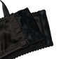 Black Semi-Pad Underwire Balconette Bra Underwear