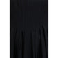 Black Cotton Casual Dress