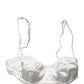 White Semi-Pad Underwire Balconette Underwear