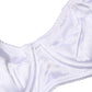 White Semi-Pad Underwire Balconette Bra Underwear