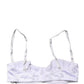 White Semi-Pad Underwire Balconette Bra Underwear