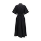Black Cotton Casual Dress