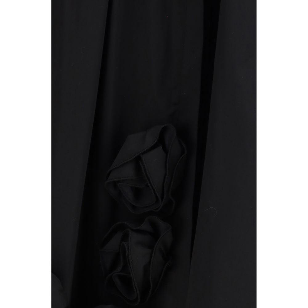 Black Cotton Casual Dress