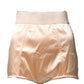 Beige Silk Blend High Waist Girdle Panty Underwear
