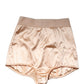 Beige Silk Blend High Waist Girdle Panty Underwear