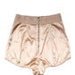 Beige Silk Blend High Waist Girdle Panty Underwear