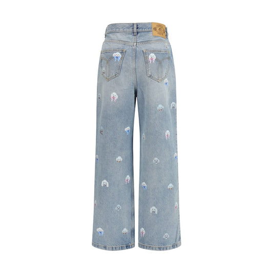 Blue Cotton Relaxed Fit Jeans