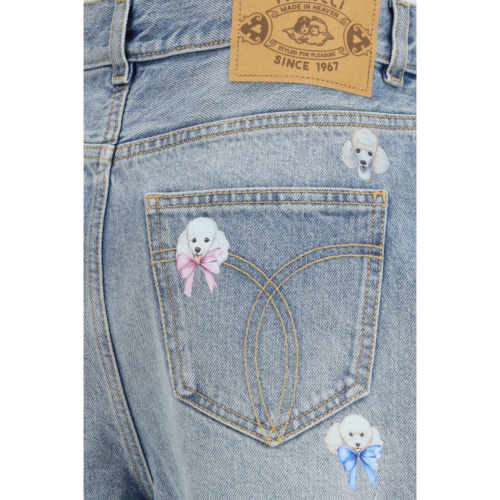 Blue Cotton Relaxed Fit Jeans
