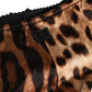 Black Brown Leopard Mid Waist Brief Panty Underwear