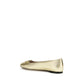 Gold Calf Leather Bos Taurus Ballet Flats