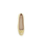 Gold Calf Leather Bos Taurus Ballet Flats