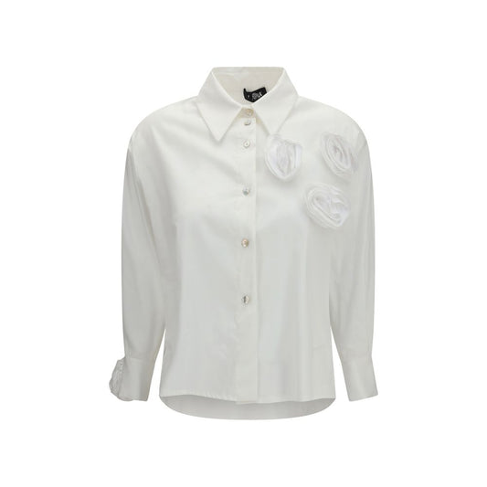 White Cotton Pattern Shirt