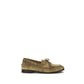 Beige Buffalo Leather Slip-On Loafers