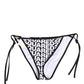 Multicolor Nylon Logo Print Bikini Bottom Swimwear