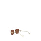 Brown Metal Sunglasses