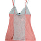 Multicolor Sheer Lace Lingerie Chemise Top Underwear