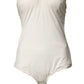 Off White Strapless One Piece Swimsuit Swimwear