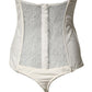 Off White Strapless One Piece Swimsuit Swimwear