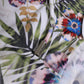 White Floral Print Strapless One-Piece Swimsuit Swimwear