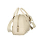 Beige Polyurethane Women Bag