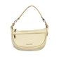 Beige Polyurethane Women's Bag With Adjustable Shoulder Strap