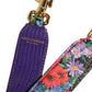 Multicolor Floral Leather Bag Accessory Shoulder Strap