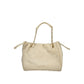 Beige Polyurethane Women's Bag