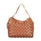 Brown Polyurethane Women's Bag