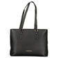 Nero Poliuretano Womens Bag with Internal Pocket and Phone Spaces