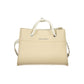 Beige Polyurethane Women's Bag