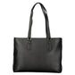 Nero Poliuretano Womens Bag with Internal Pocket and Phone Spaces