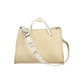 Beige Polyurethane Women's Bag