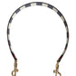 Multicolor Leather Striped Bag Accessory Shoulder Strap