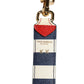 Multicolor Leather Striped Bag Accessory Shoulder Strap