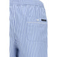 Blue Cotton Bermuda Shorts