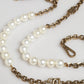 Black Leather Gold Chain Bag Accessory Shoulder Strap
