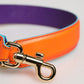 Orange Purple Calf Leather Bag Accessory  Shoulder Strap